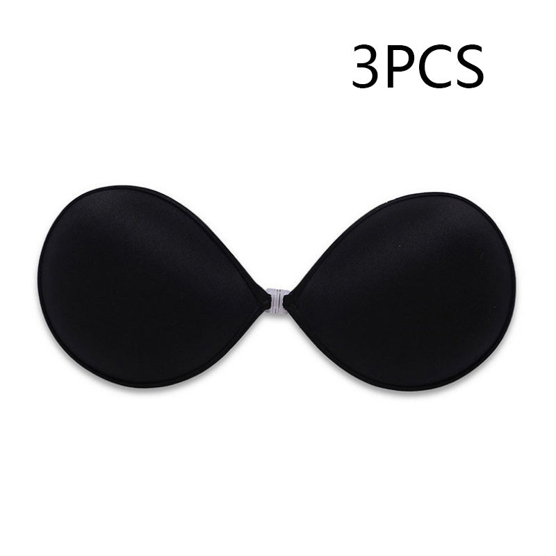 Breathable Seamless Push Up Strapless Invisible Silicone Bra