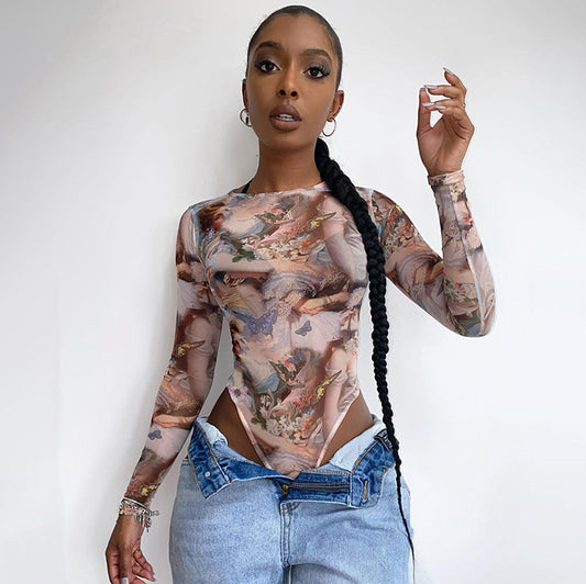 Women Bodysuit Sexy Creative One-Piece