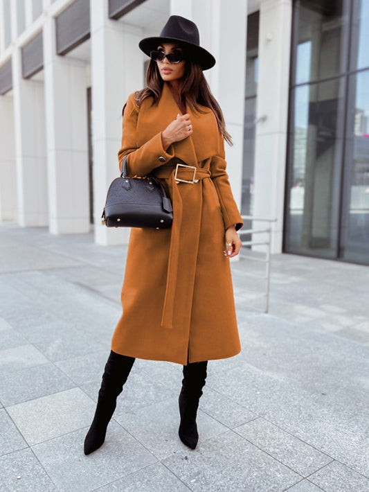 New autumn and winter minimalist woolen jacket