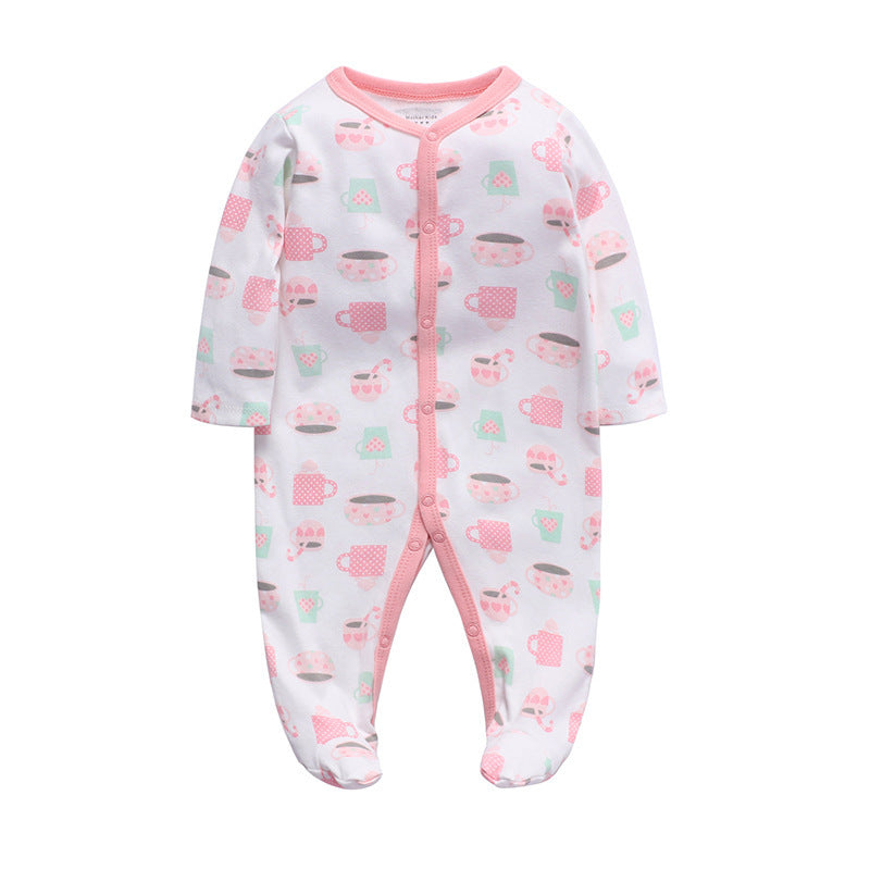 Einteilige Babykleidung aus Baumwolle 