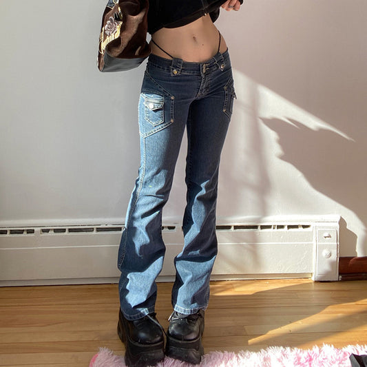 Jeans mit niedriger Taille
