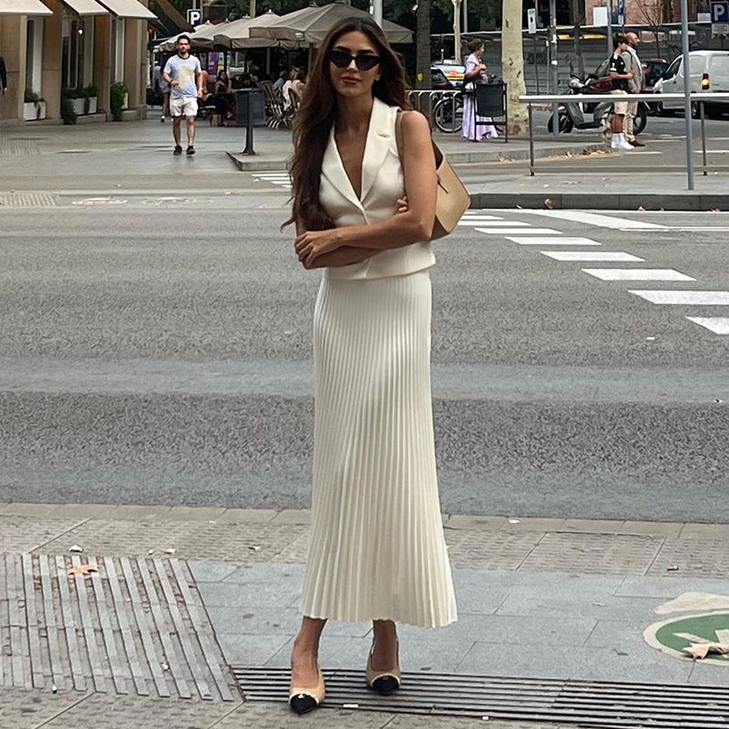 Pleated Skirt Set