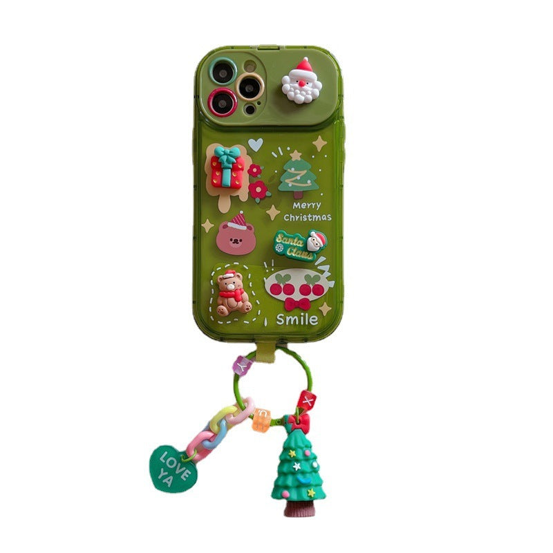 Xmas Santa Claus Cute Elk Phone Case Silicone Protection Cover