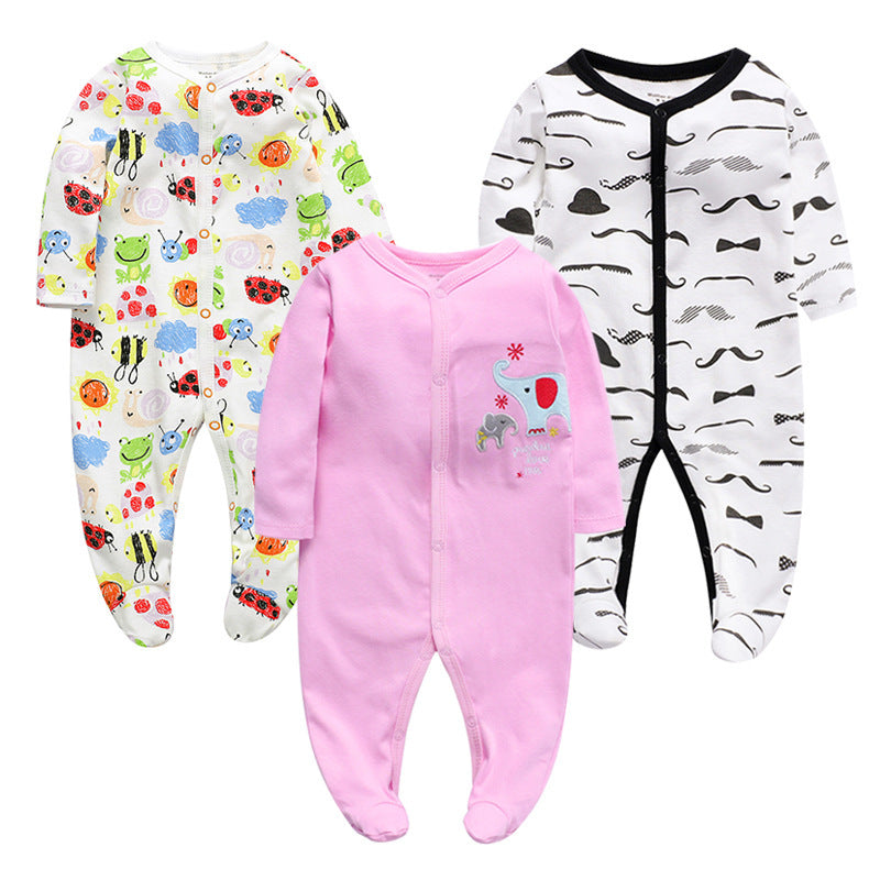 Einteilige Babykleidung aus Baumwolle 