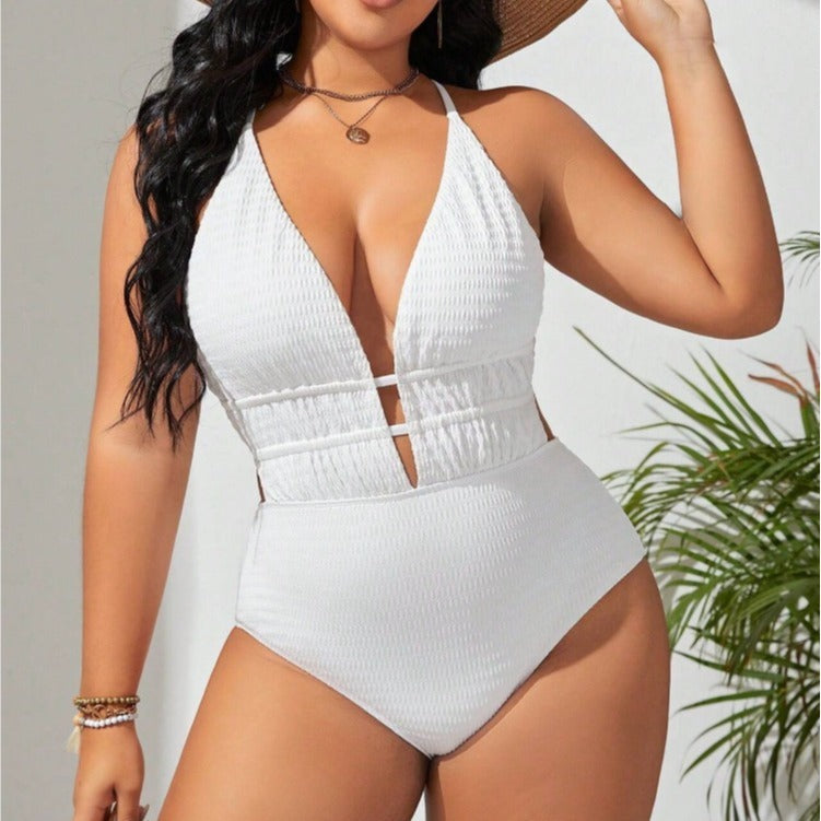 Traje de baño de una pieza favorecedor y decente