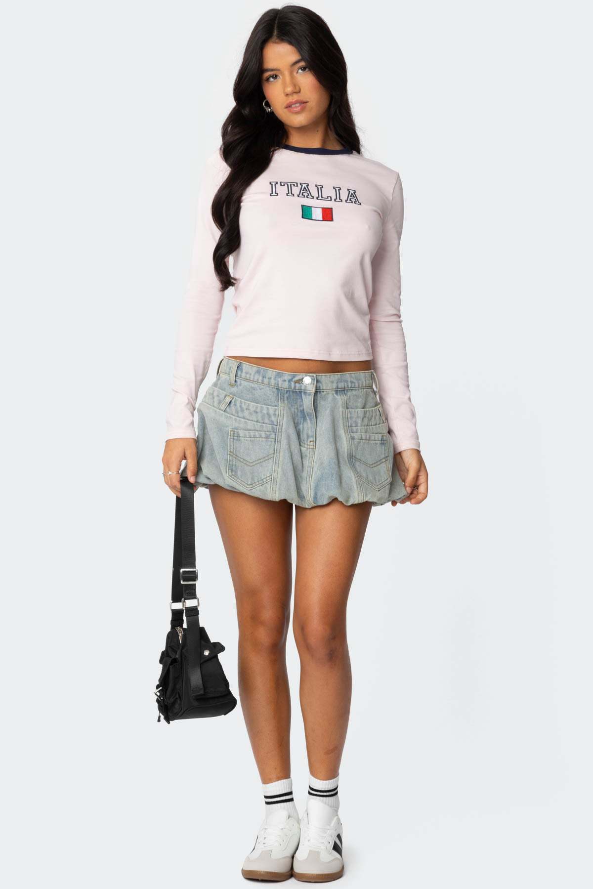 Women's Bubble Denim Skirt Niche Retro