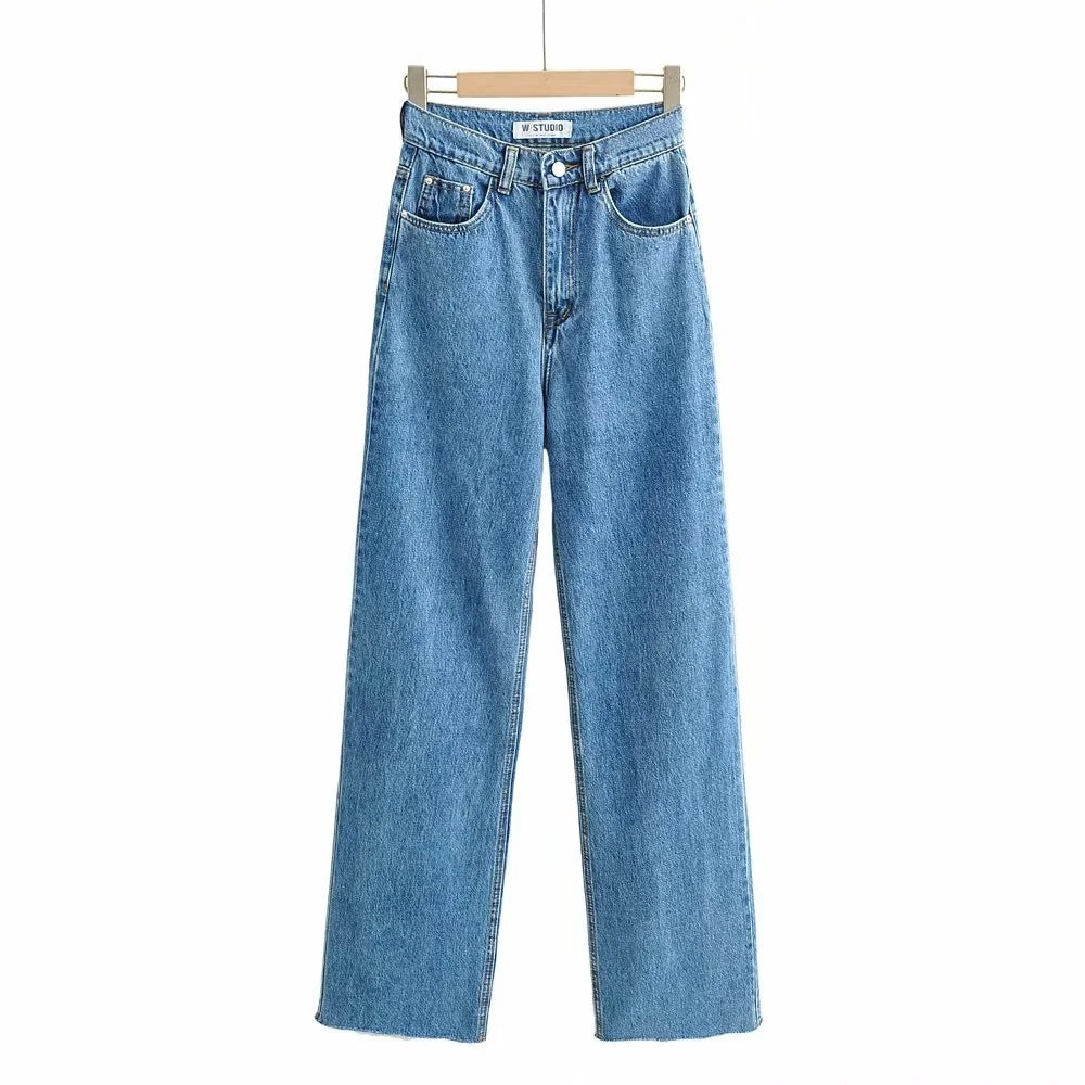 Denim blue wash jeans