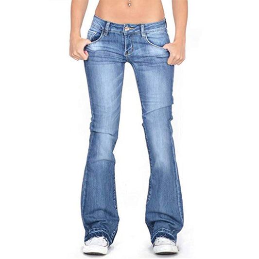 Jeans mit ausgestelltem Bein