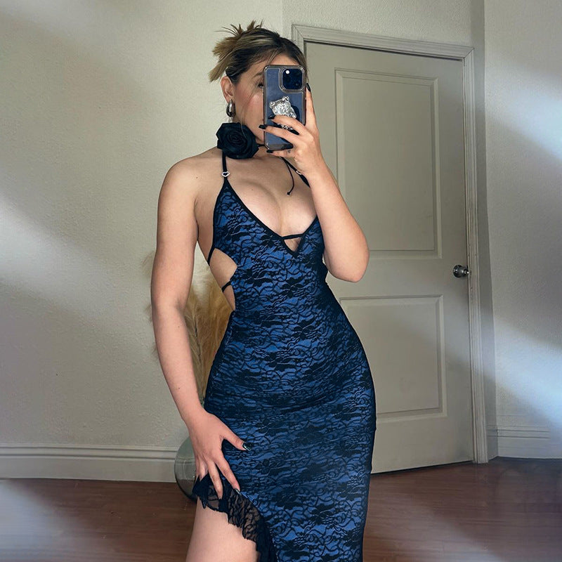 Back tie Split Dress