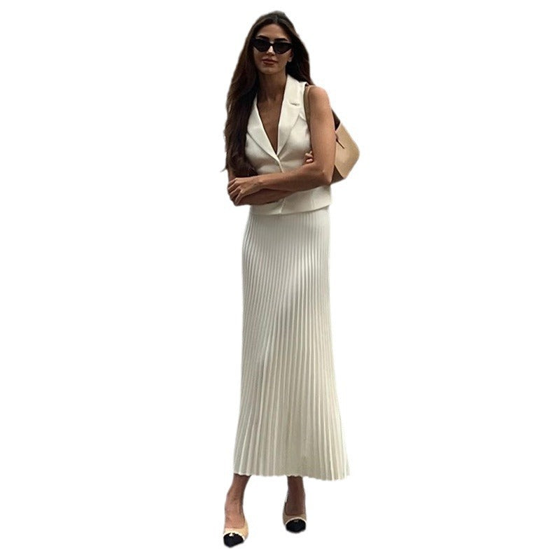 Pleated Skirt Set