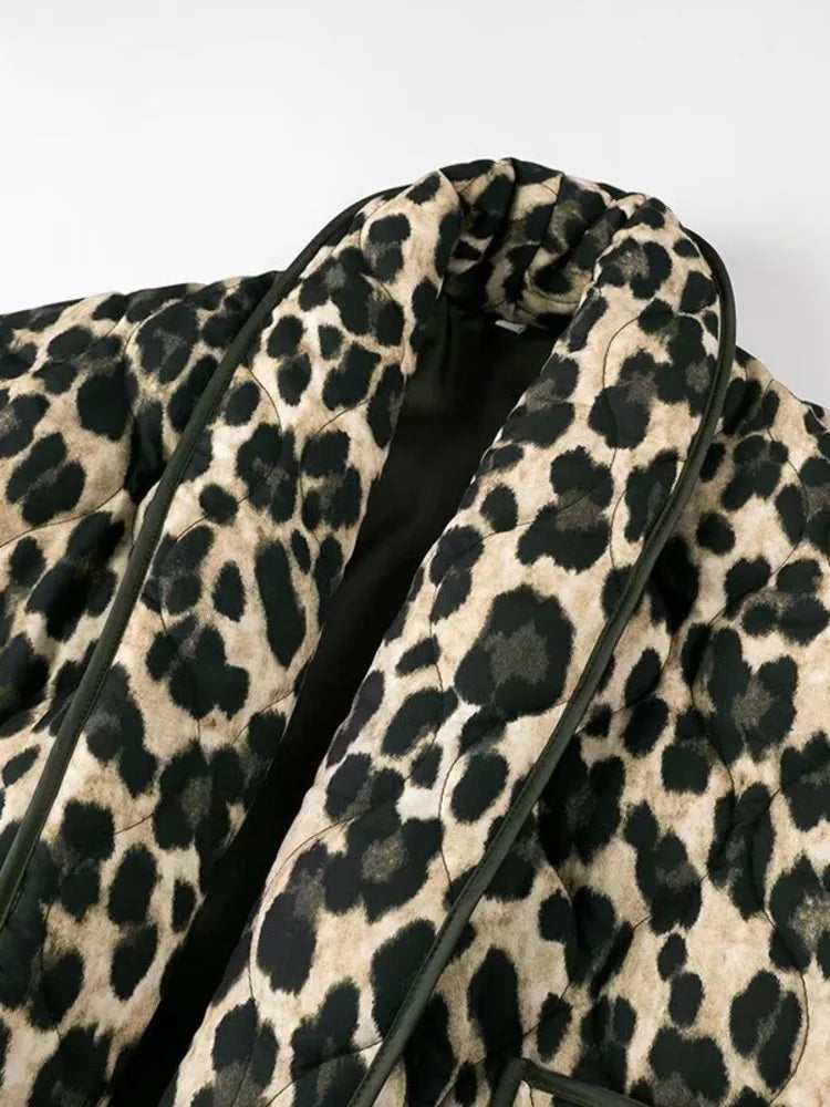 Cardigan Leopard Print Jacket