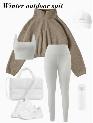 Süßes 3-teiliges Yoga-Outfit-Set