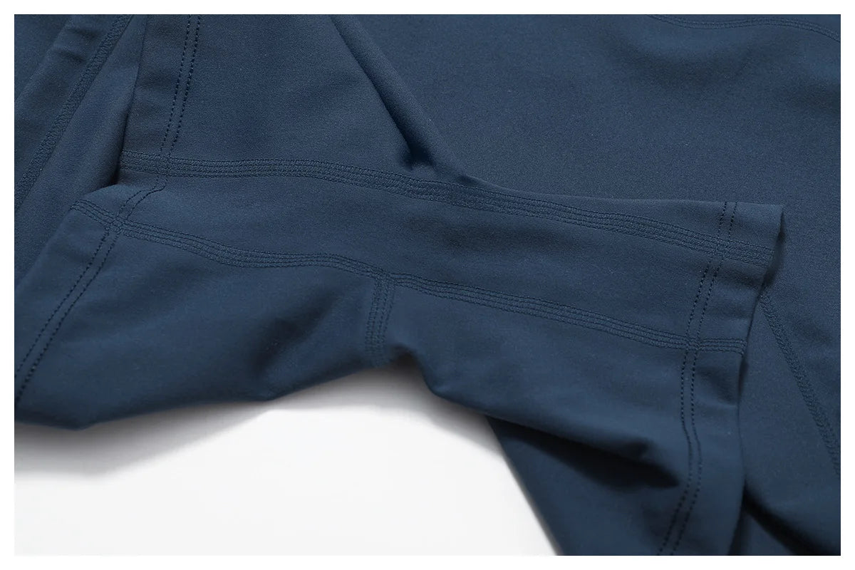 2-teiliges nahtloses Sport-Yoga-Set (Grün und Blau)