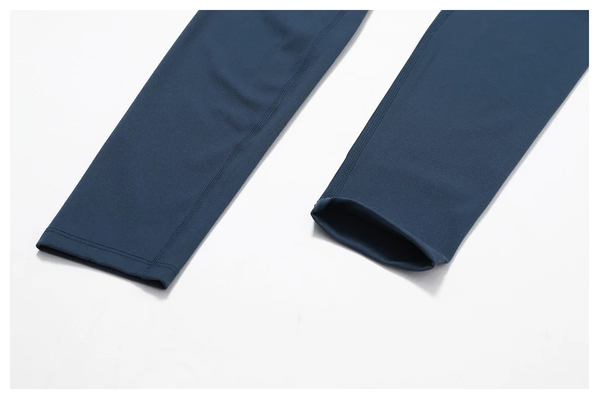 2-teiliges nahtloses Sport-Yoga-Set (Grün und Blau)