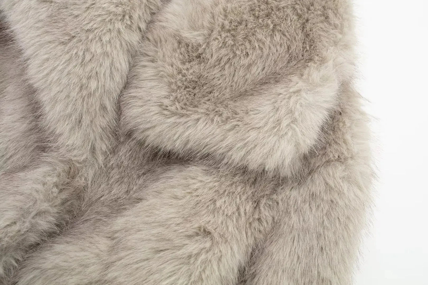 Chic Faux Fur Jacket Coat Long Sleeve