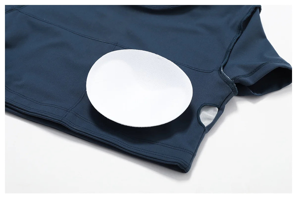 2-teiliges nahtloses Sport-Yoga-Set (Grün und Blau)