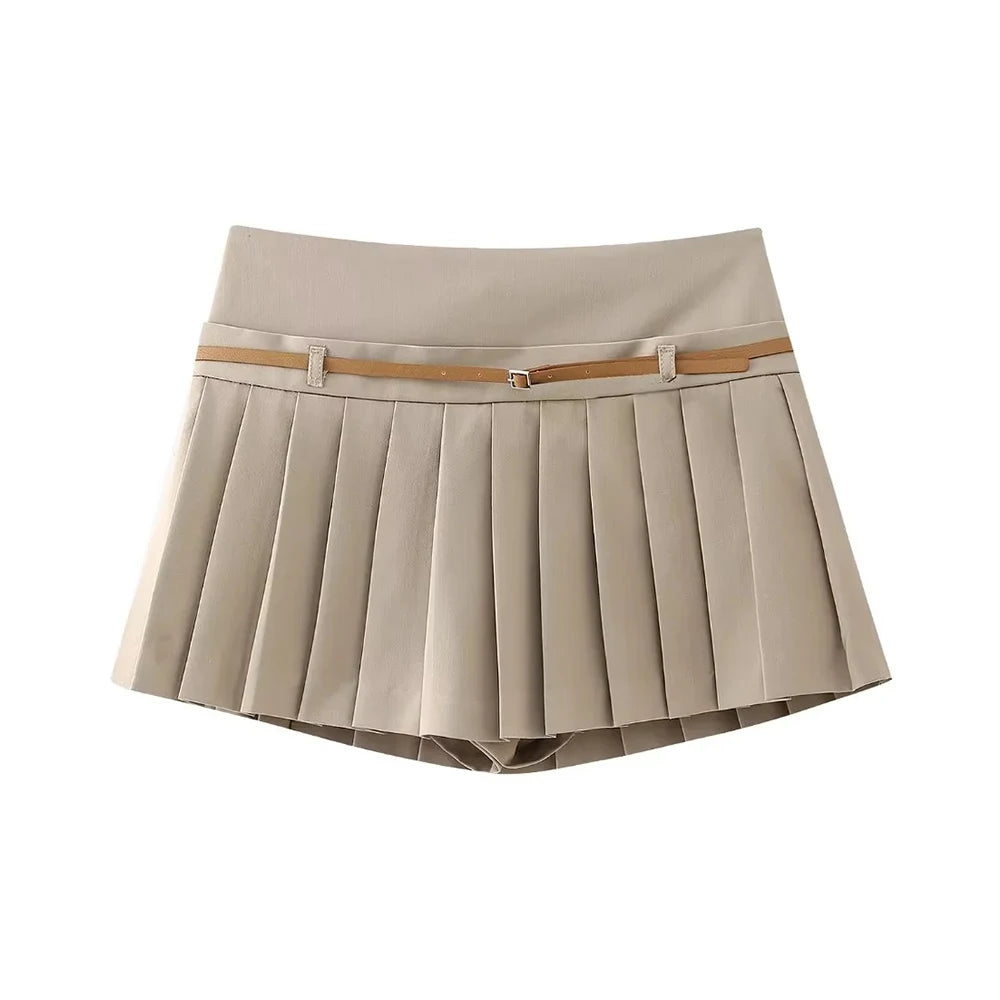 Shorts Skirts for Women With Belt