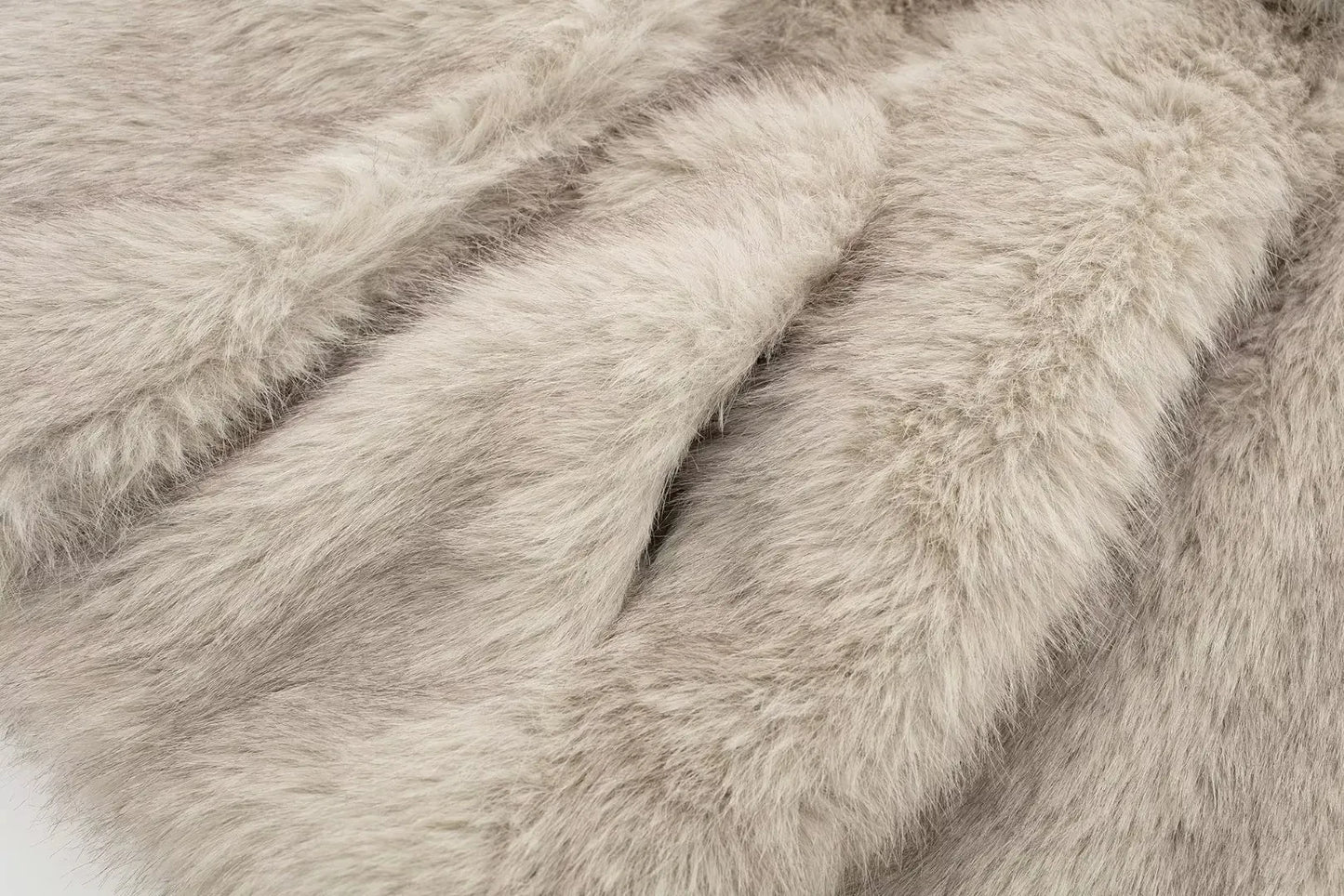 Chic Faux Fur Jacket Coat Long Sleeve