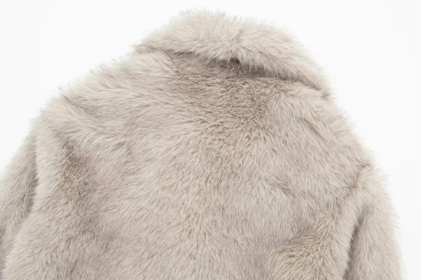 Chic Faux Fur Jacket Coat Long Sleeve