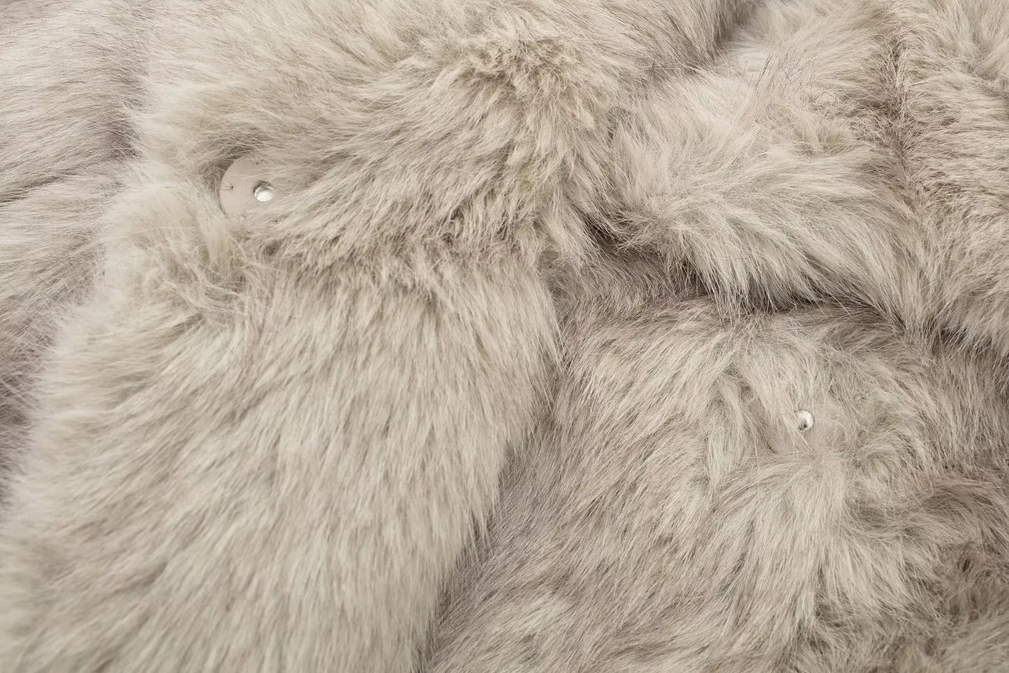 Chic Faux Fur Jacket Coat Long Sleeve
