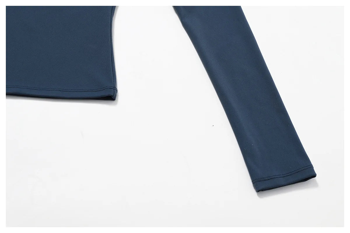 2-teiliges nahtloses Sport-Yoga-Set (Grün und Blau)