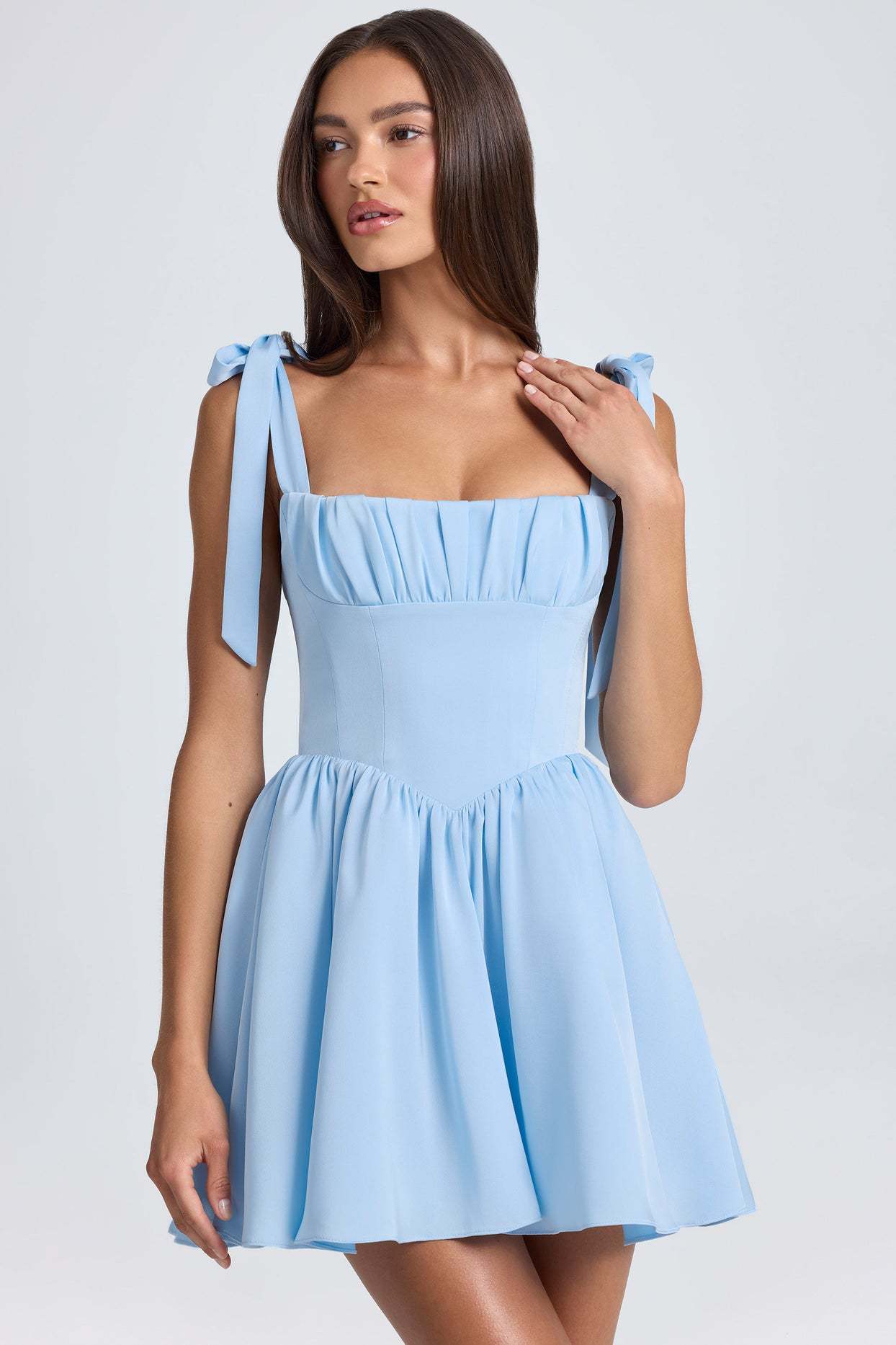 Bow-tied Strap Summer Dress Date Idea
