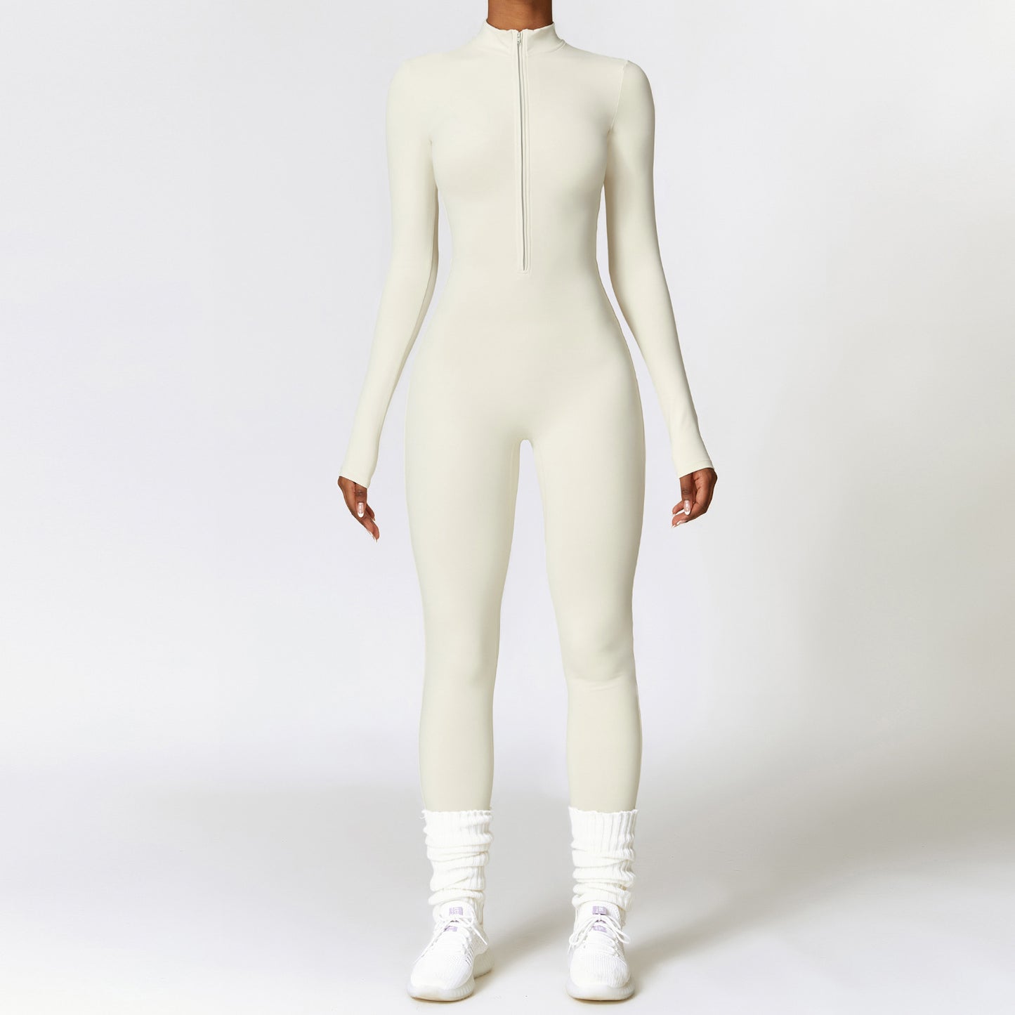 Warm Long-sleeved Jumpsuit Yoga Fitness