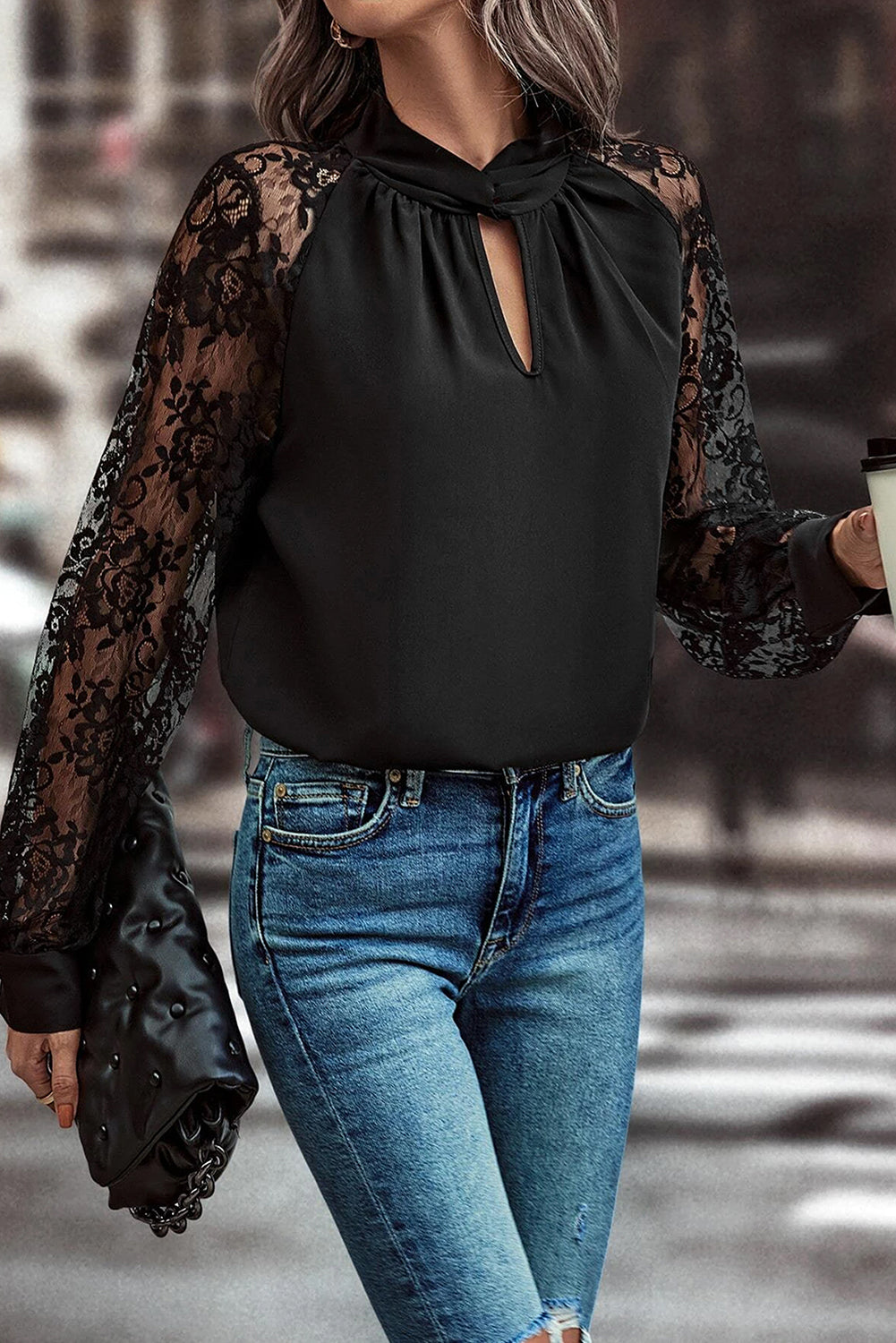 Black Sleeve Blouse