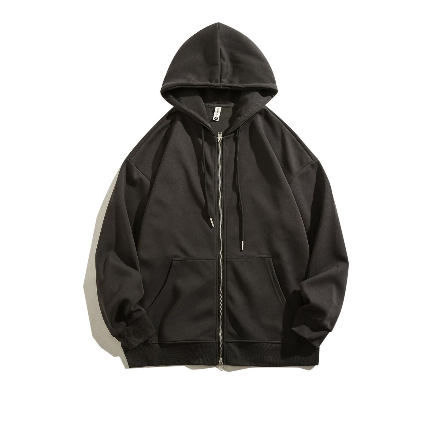 Solid Color Retro Simple Hooded Jacket For Men