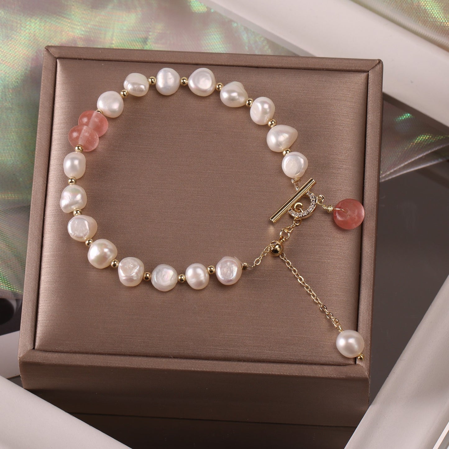 Irregular Freshwater Pearl Adjustable Bracelet