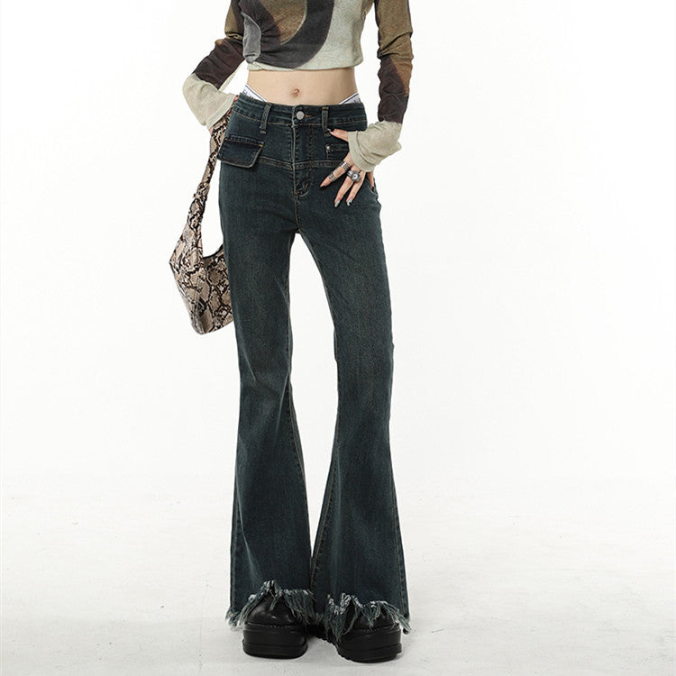 Vintage Blue Jeans Frayed ends