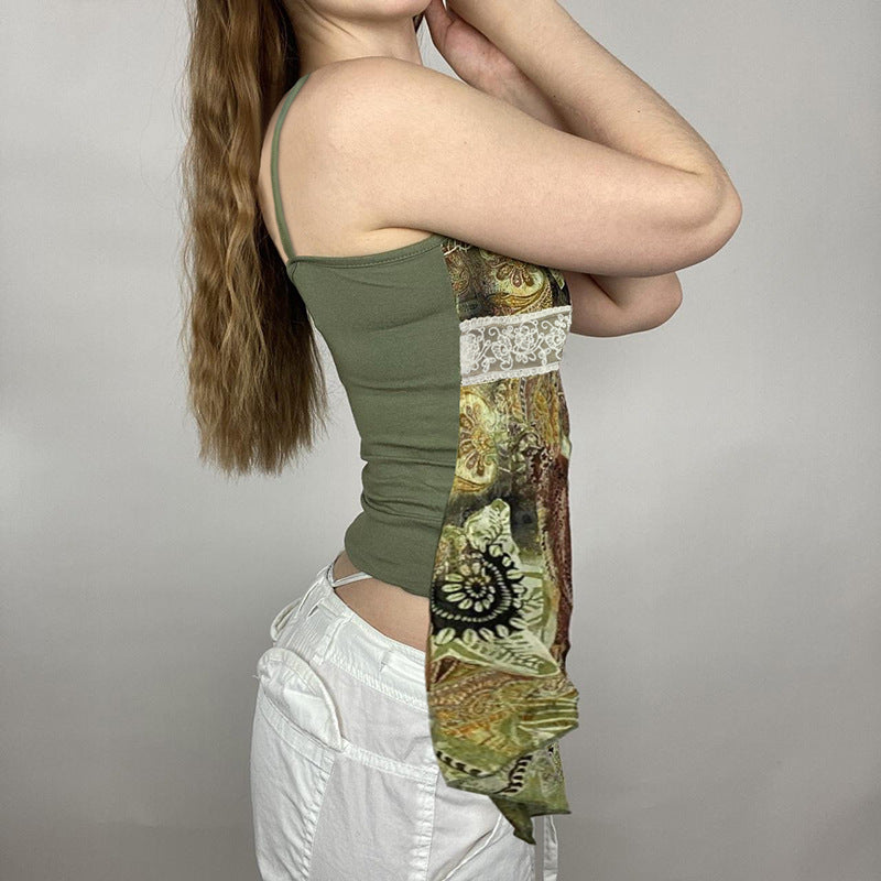 Vintage Printed Sling Top