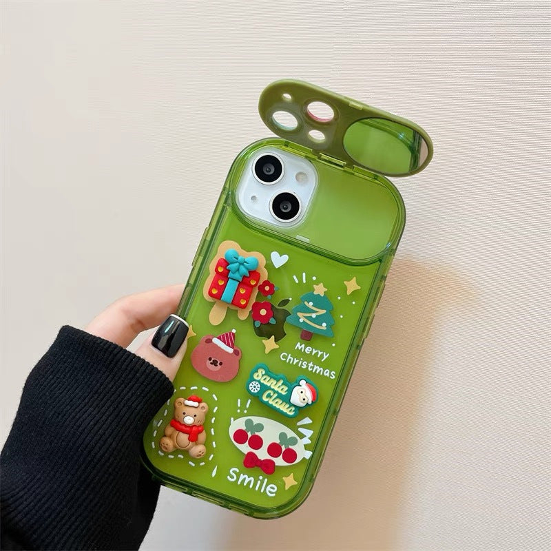 Xmas Santa Claus Cute Elk Phone Case Silicone Protection Cover