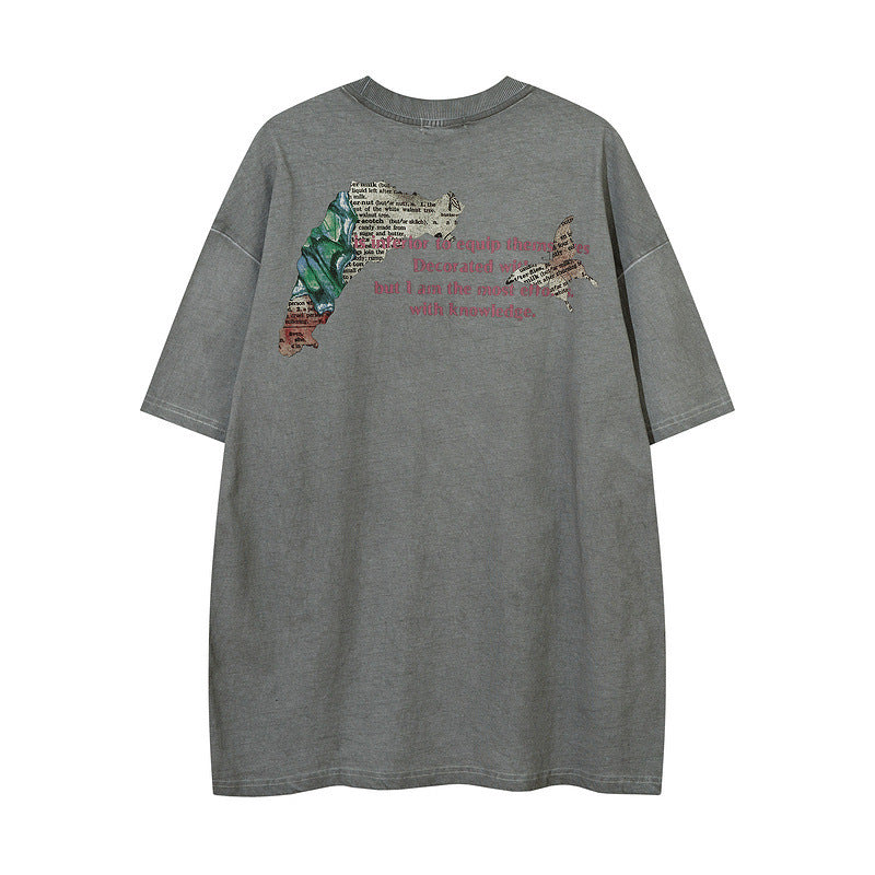 Streetwear patter stylish T-shirt men