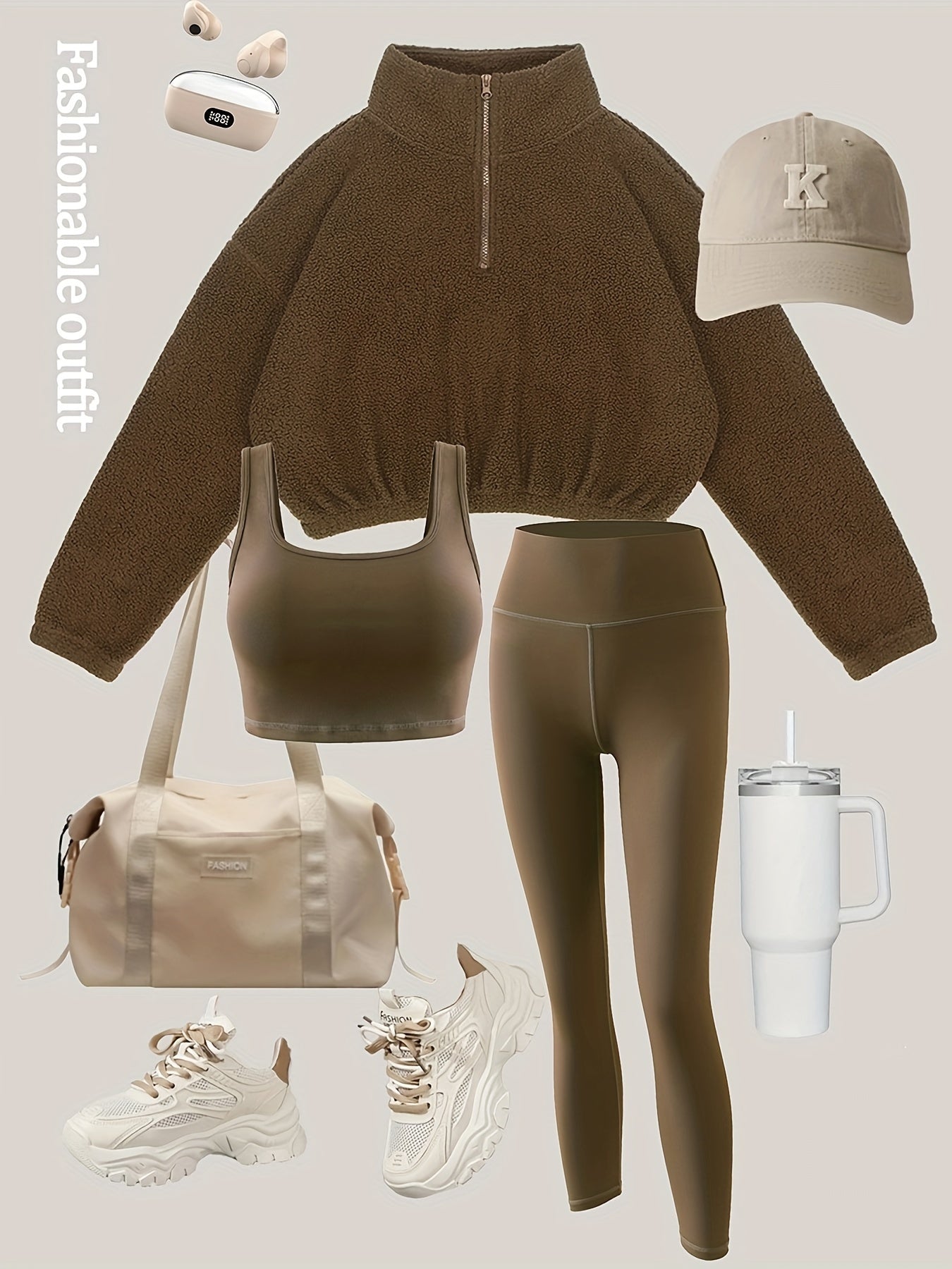 Süßes 3-teiliges Yoga-Outfit-Set