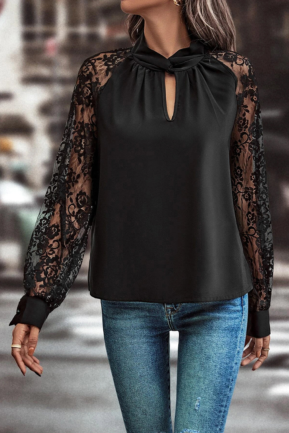 Black Sleeve Blouse