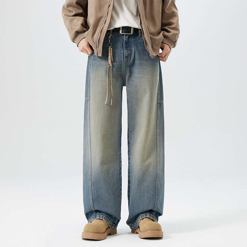 Vaqueros retro lavados a la moda