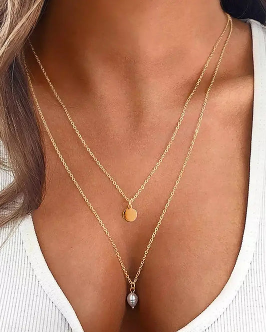 Tiered Star Beautiful Gold Necklace